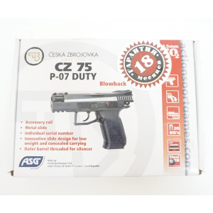 Пневматический пистолет ASG CZ 75 P-07 Duty Dual Tone
